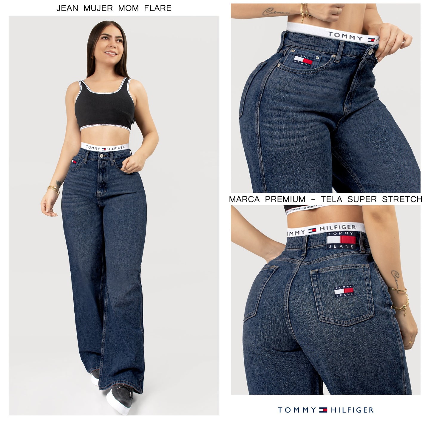 Jeans Premium Mujer TM-1555 Oscuro